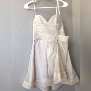 ABS Allen Schwartz Strapless Bow-front Mini Cocktail Dress size 4